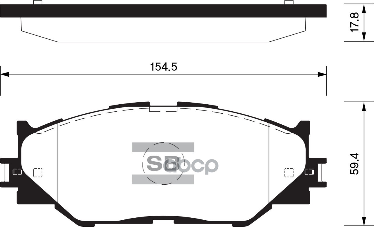 Колодки передние SANGSIN BRAKE SP1543